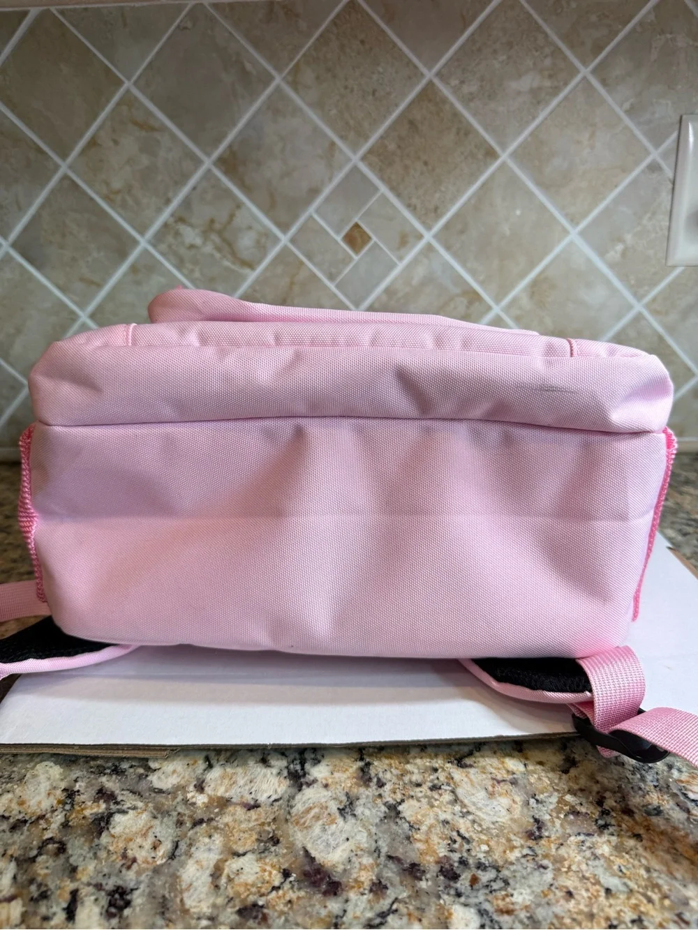 Absho Pink Backpack School Travel Book Bag Water-Resistant Durable 16-inch